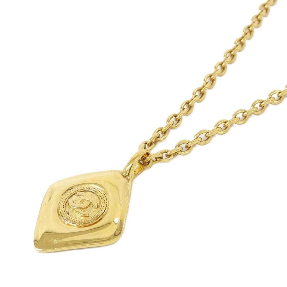 CHANEL NECKLACE: Chanel Necklace Brand: CHANEL Type/Style: Chanel Necklace Material: None, Color: Gold Size: Length: 43.5cm cm Top Width x Height: 2.8cm cm x 4.5cm cm Accessories: None Accessories Notice: When