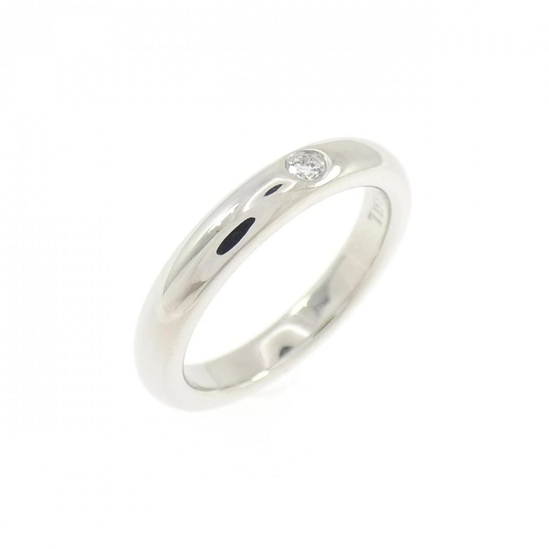 TIFFANY&CO. STACKING BAND RING: TIFFANY&Co. Stacking Band Ring Brand: TIFFANY&Co. Type/Style: TIFFANY & Co. Ring Material: Platinum950, Main Stone Natural Color: Silver Size: US2 1/2 Accessories: None Accessories Notice: