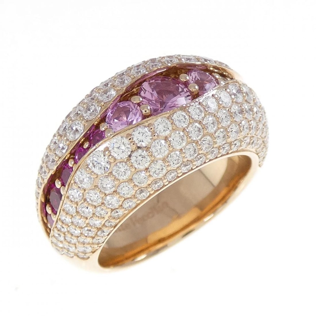PONTE VECCHIO COLORED STONE RING: Ponte Vecchio colored stone ring Brand: Ponte Vecchio Type/Style: Ponte Vecchio Ring Material: k18pink gold, Main Stone Ruby Color: Pink Gold Size: US6 1/4 Accessories: None Accessories Notice: When