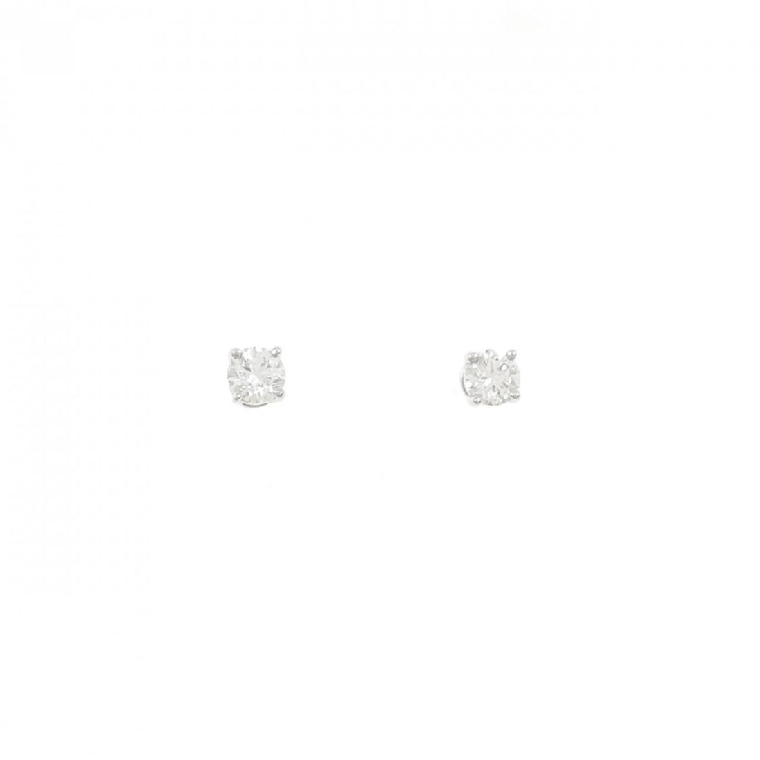 TIFFANY&CO. SOLITAIRE PIERCE: TIFFANY&Co. Solitaire Pierce Brand: TIFFANY&Co. Type/Style: TIFFANY&Co. Pierce/Earring Material: Platinum950, Main Stone Natural Color: Silver Size: Actual Size Approx. height x width: 3.6mm x 3.6mm