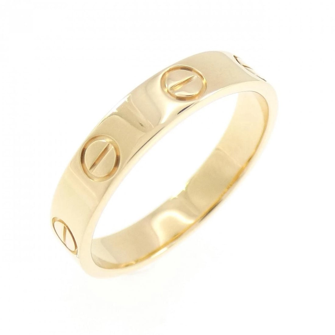 CARTIER MINI LOVE RING: Cartier Mini Love Ring Brand: CARTIER Type/Style: Cartier Ring Material: 750yellow gold, Color: Yellow Gold Size: US5 3/4(51) Accessories: None Accessories Notice: When purchasing pre-owned goods,