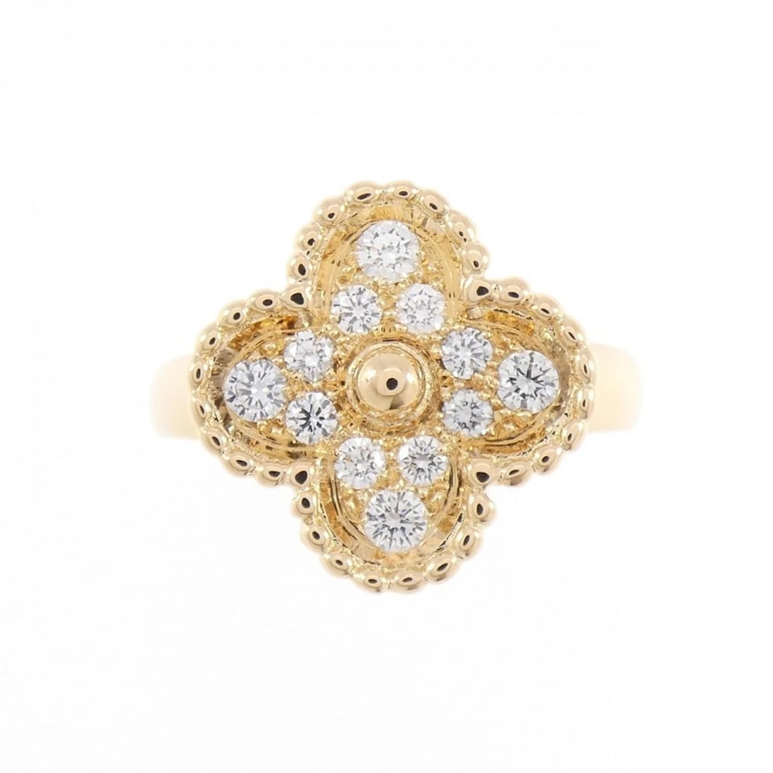 VAN CLEEF & ARPELS ALHAMBRA RING: Van Cleef & Arpels Alhambra Ring Brand: Van Cleef & Arpels Type/Style: Van Cleef & Arpels Ring Material: 750yellow gold, Main Stone Natural Color: Yellow Gold Size: US5(49) Accessories: None