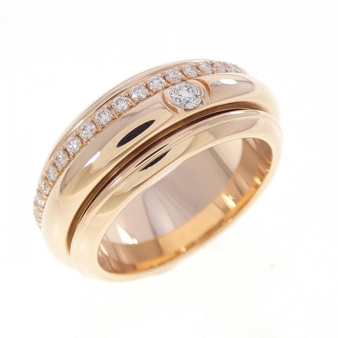 PIAGET POSSESSION RING: PIAGET Possession ring Brand: PIAGET Type/Style: PIAGET Ring Material: 750pink gold, Main Stone Natural Color: Pink Gold Size: US6 1/4(52) Accessories: None Accessories Notice: When purcha
