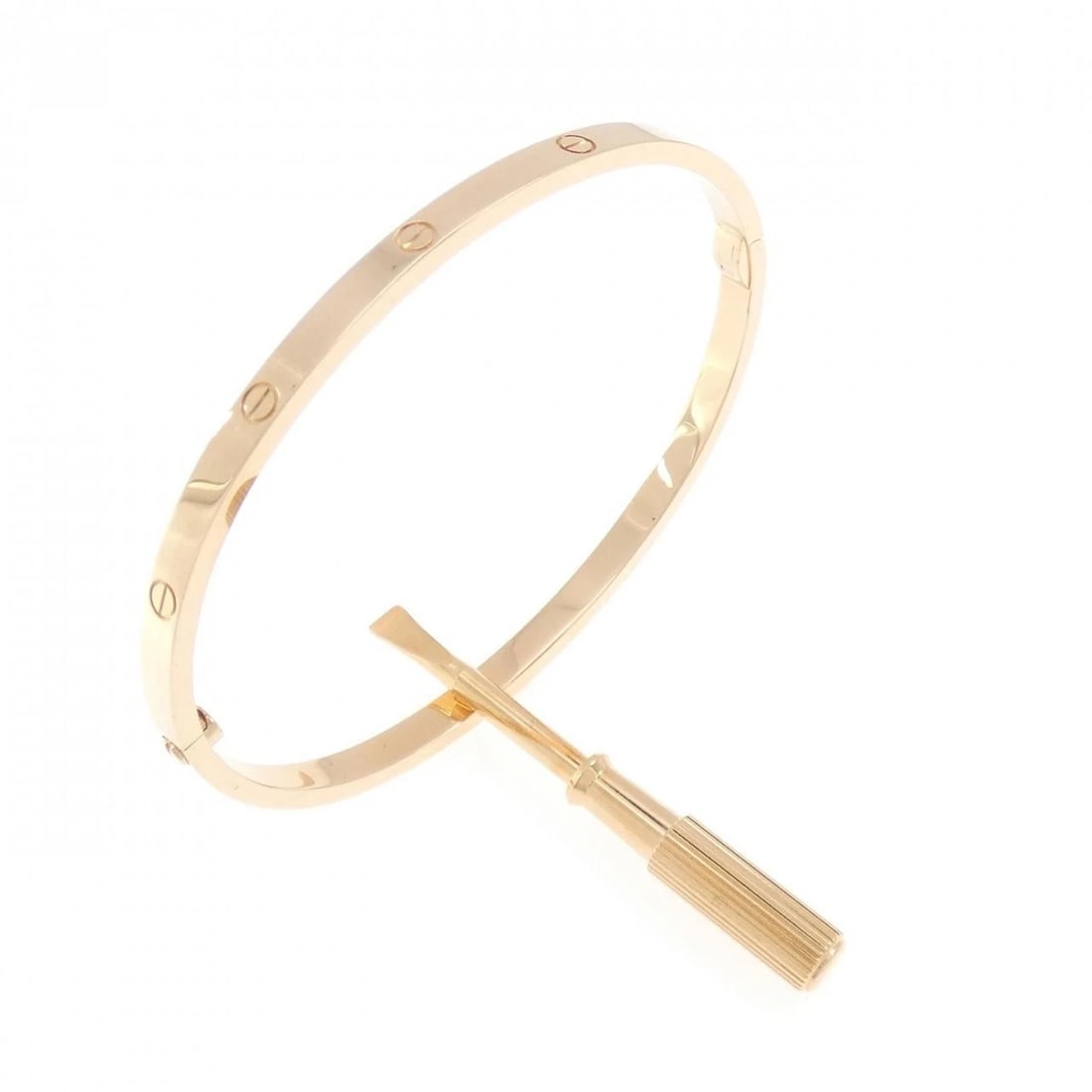 CARTIER LOVE BRACELET SMALL: Cartier Love Bracelet Small Brand: CARTIER Type/Style: Cartier Bracelets Material: 750pink gold, Color: Pink Gold Size: length17.5cm(18)Actual Size Max width approx: 3.6mm Accessories: None