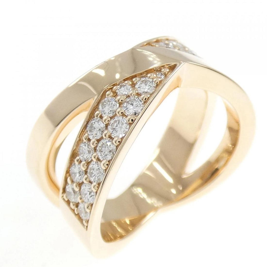 TIFFANY & CO. X WIDE RING: TIFFANY & Co. X Wide Ring Brand: TIFFANY&Co. Type/Style: TIFFANY & Co. Ring Material: 750pink gold, Main Stone Natural Color: Pink Gold Size: US6 1/4 Accessories: None Accessories Notice: When