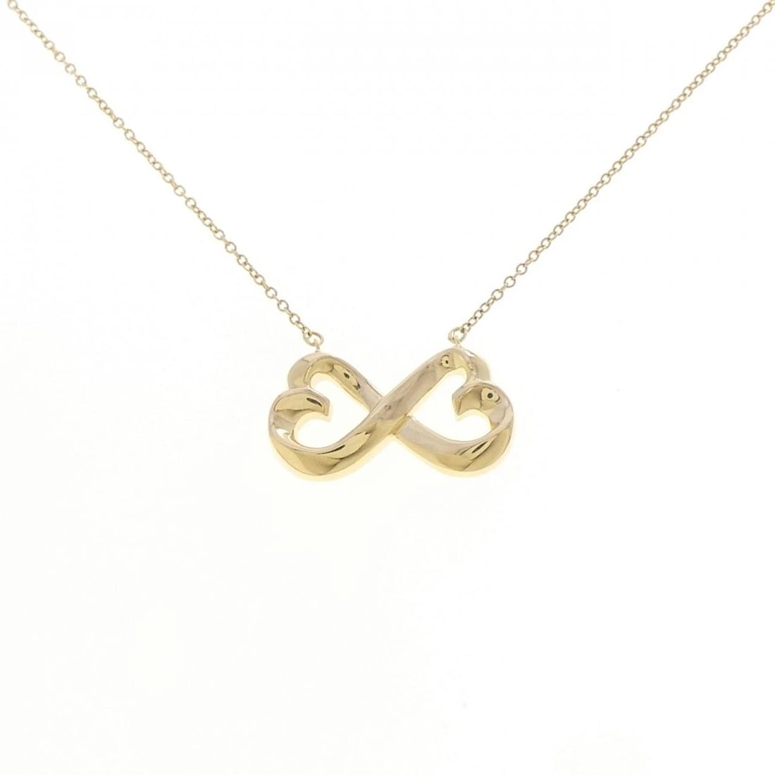 TIFFANY & CO. DOUBLE LOVING HEART NECKLACE: TIFFANY & Co. Double Loving Heart Necklace Brand: TIFFANY&Co. Type/Style: TIFFANY&Co. Necklace Material: 750yellow gold, Color: Yellow Gold Size: length42cmActual Size Pendant length approx. x width