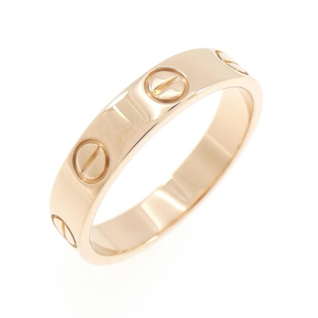 CARTIER MINI LOVE RING: Cartier Mini Love Ring Brand: CARTIER Type/Style: Cartier Ring Material: 750 Pink Gold, Color: Pink Gold Size: US5 1/4(50) Accessories: None Accessories Notice: When purchasing pre-owned goods,