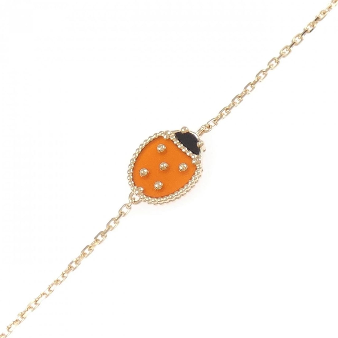 VAN CLEEF & ARPELS LUCKY SPRING LADYBUG BRACELET: Van Cleef & Arpels Lucky Spring Ladybug Bracelet Brand: Van Cleef & Arpels Type/Style: Van Cleef & Arpels Bracelet Material: 750 Pink Gold, Color: Pink Gold Size: 19?21cm Actual Size Max width
