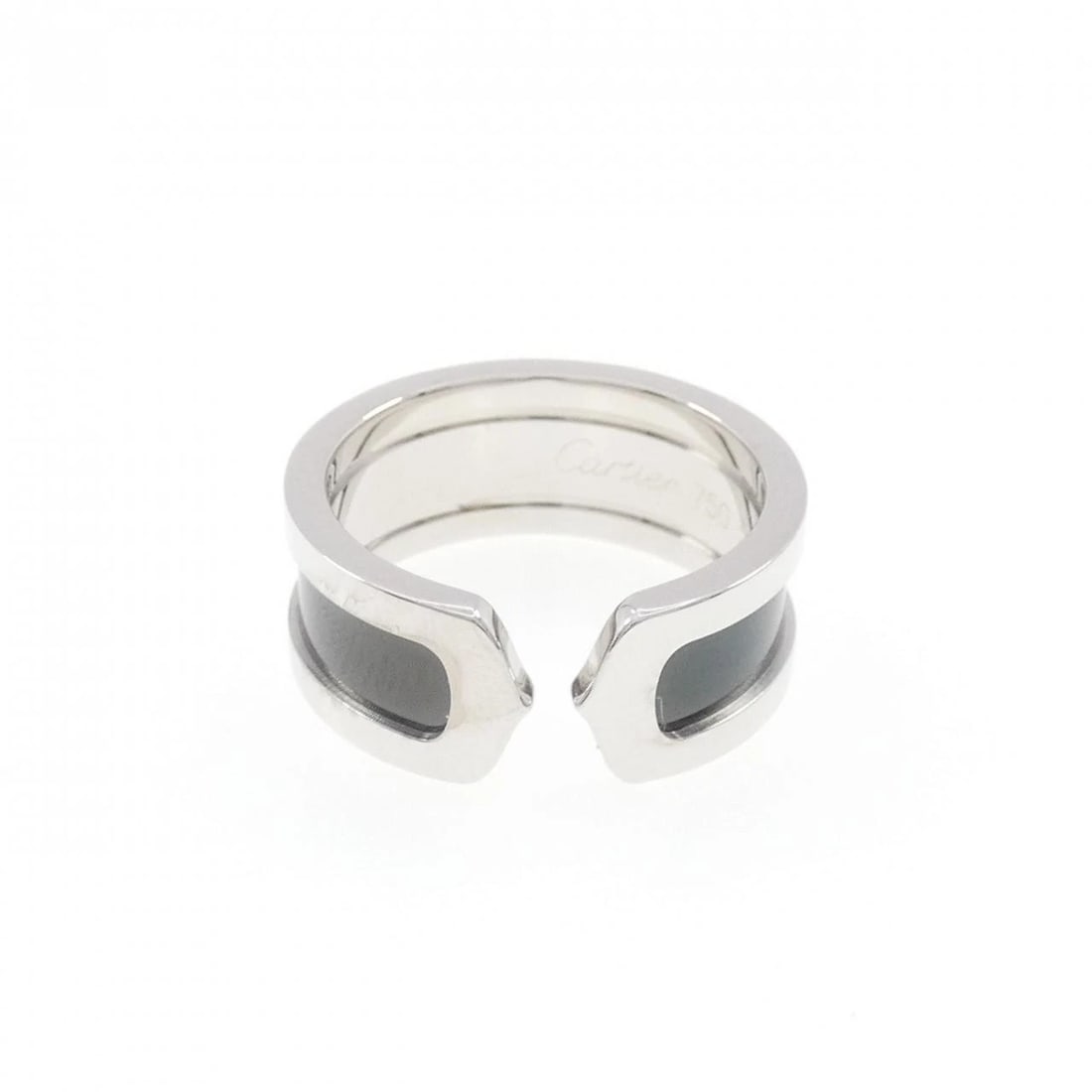 CARTIER C2 RING: Cartier C2 Ring Brand: CARTIER Type/Style: Cartier Ring Material: 750 white gold, Color: white gold Size: US7(54) Accessories: None Accessories Notice: When purchasing pre-owned goods, please refer