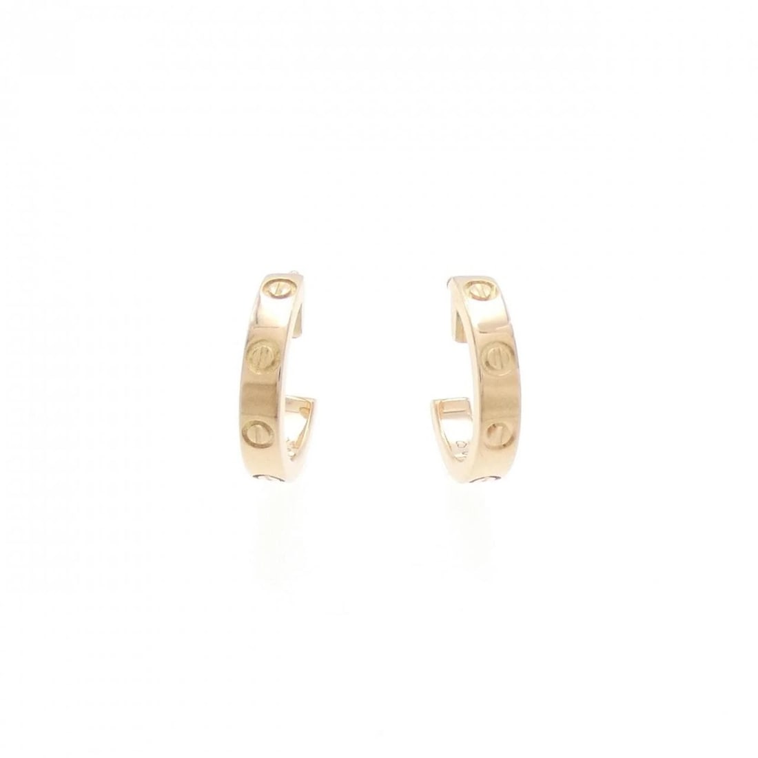 CARTIER MINI LOVE PIERCE: Cartier Mini Love Pierce Brand: CARTIER Type/Style: Cartier Pierce/Earring Material: 750 Pink Gold, Color: Pink Gold Size: Approx. height x width: 12.4mm x 2.5mm Accessories: None Accessor