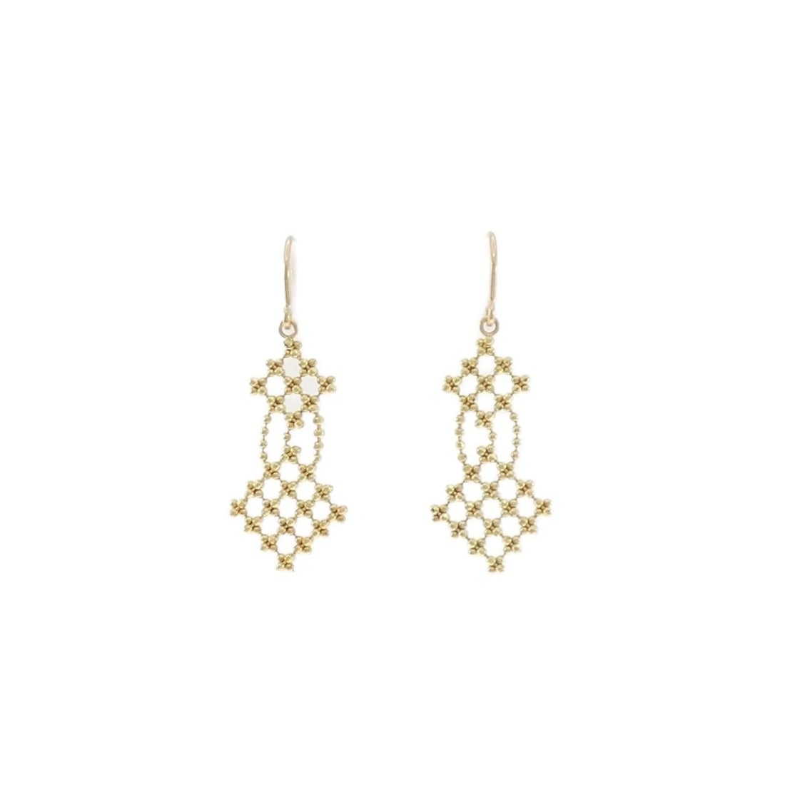 TIFFANY&CO. FRINGE TRIANGLE PIERCE: TIFFANY&Co. Fringe Triangle Pierce Brand: TIFFANY&Co. Type/Style: TIFFANY&Co. Pierce/Earring Material: 750 yellow gold, Color: yellow gold Size: Approximate dimensions (height x width): 25.9mm x