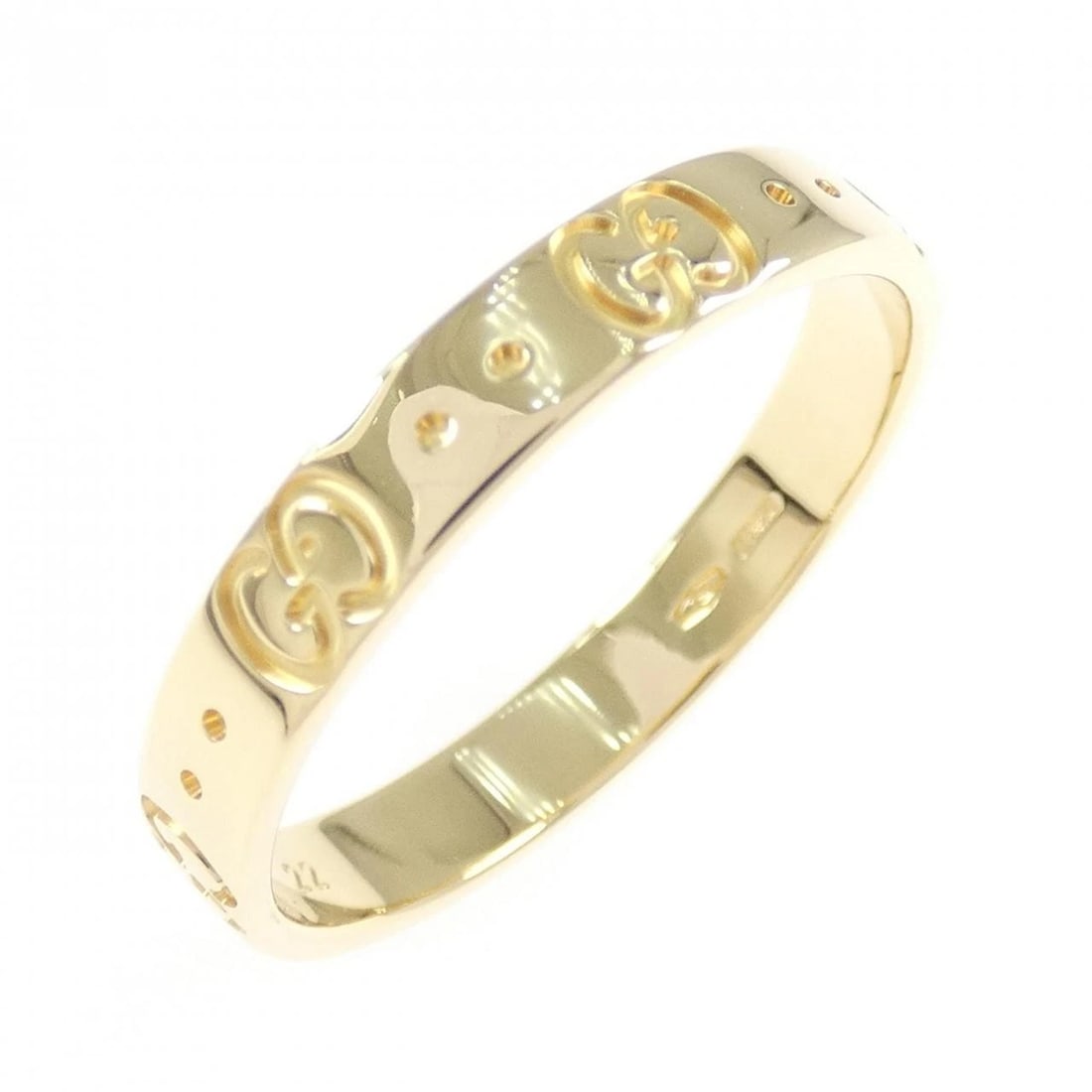 GUCCI ICON RING: Gucci Icon Ring Brand: GUCCI Type/Style: Gucci Ring Material: 750 yellow gold, Color: yellow gold Size: US9 3/4(22) Accessories: None Accessories Notice: When purchasing pre-owned goods, please refer