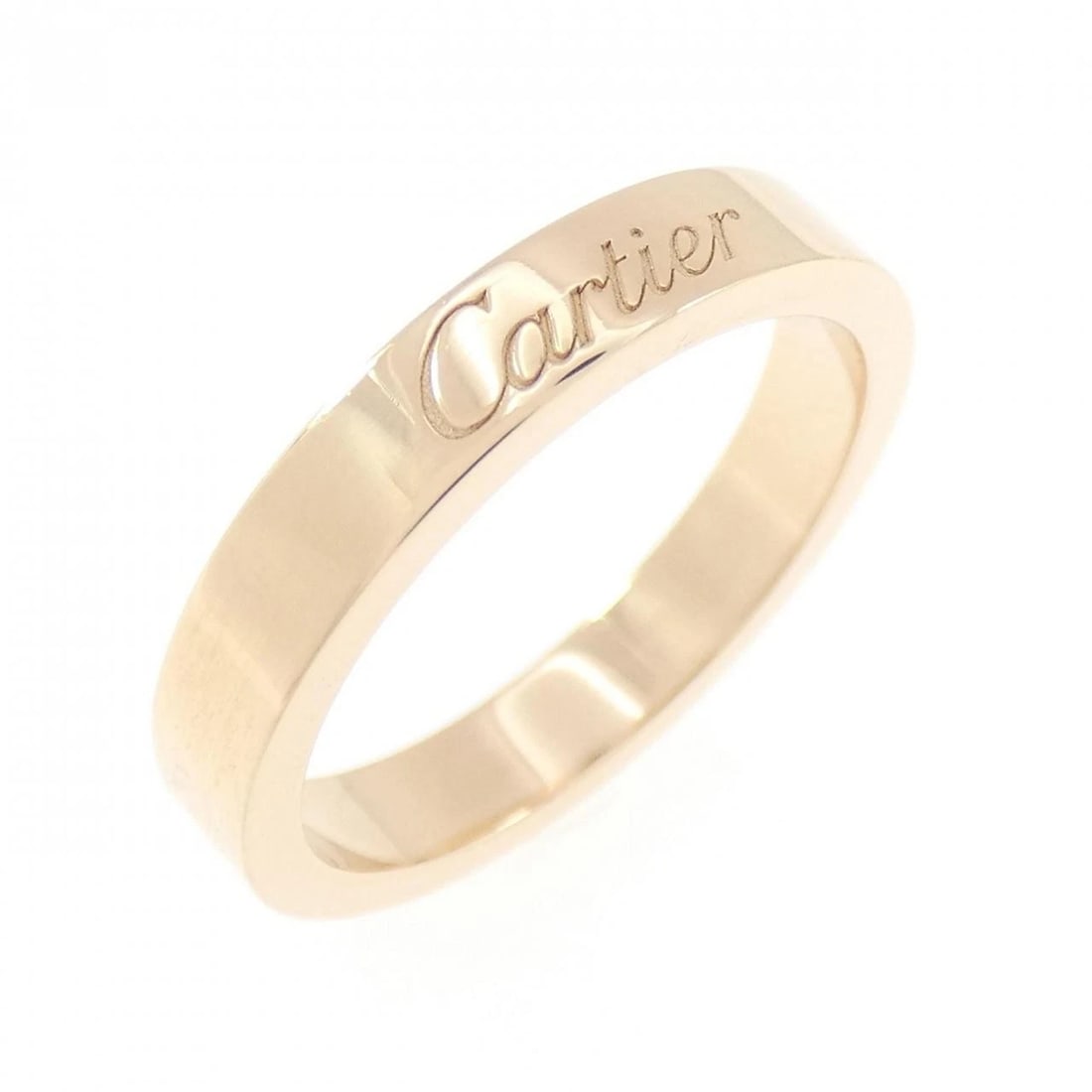CARTIER C DE CARTIER WEDDING RING: Cartier C de Cartier Wedding Ring Brand: CARTIER Type/Style: Cartier Ring Material: 750 Pink Gold, Color: Pink Gold Size: US4(47) Accessories: None Accessories Notice: When purchasing pre-owned