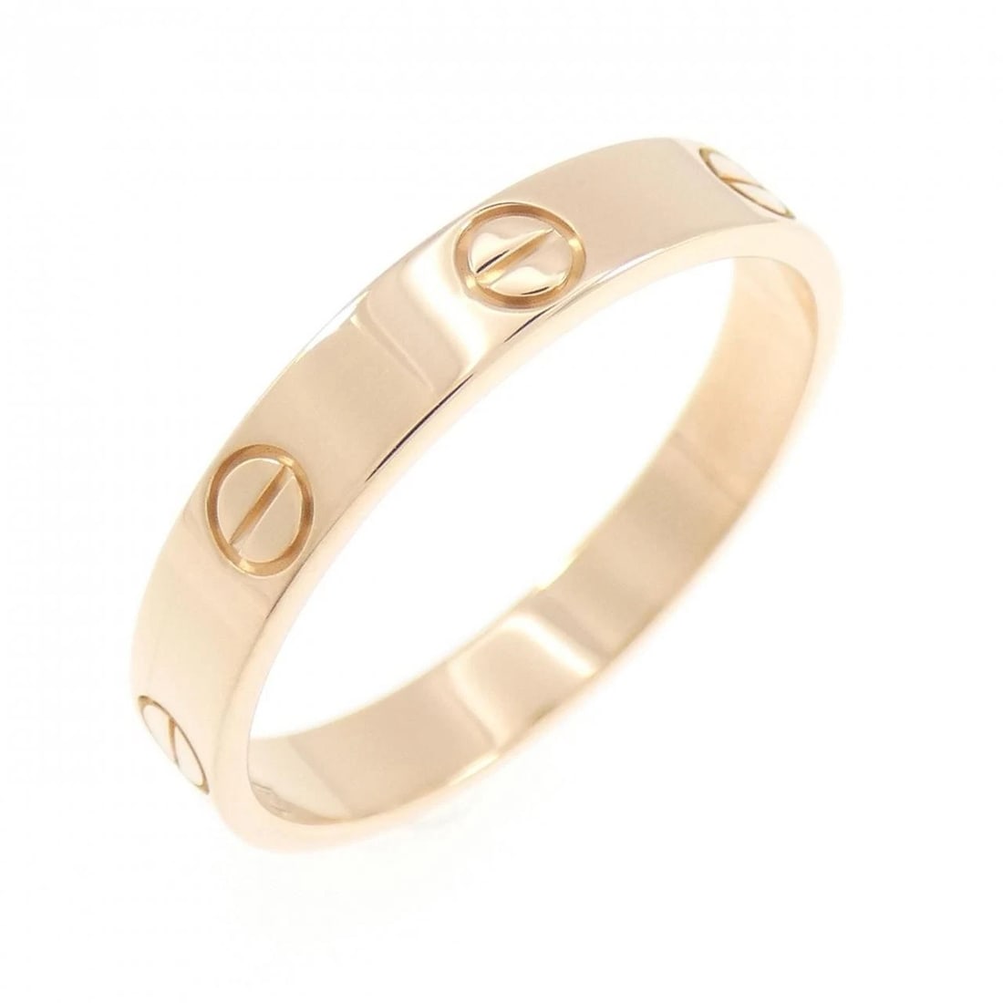 CARTIER MINI LOVE RING: Cartier Mini Love Ring Brand: CARTIER Type/Style: Cartier Ring Material: 750 Pink Gold, Color: Pink Gold Size: US8 3/4(59) Accessories: None Accessories Notice: When purchasing pre-owned g