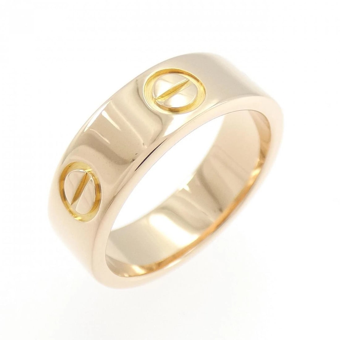 CARTIER LOVE RING: cartier love ring Brand: CARTIER Type/Style: Cartier Ring Material: 750 Pink Gold, Color: Pink Gold Size: US4 1/2(48) Accessories: None Accessories Notice: When purchasing pre-owned goods, please