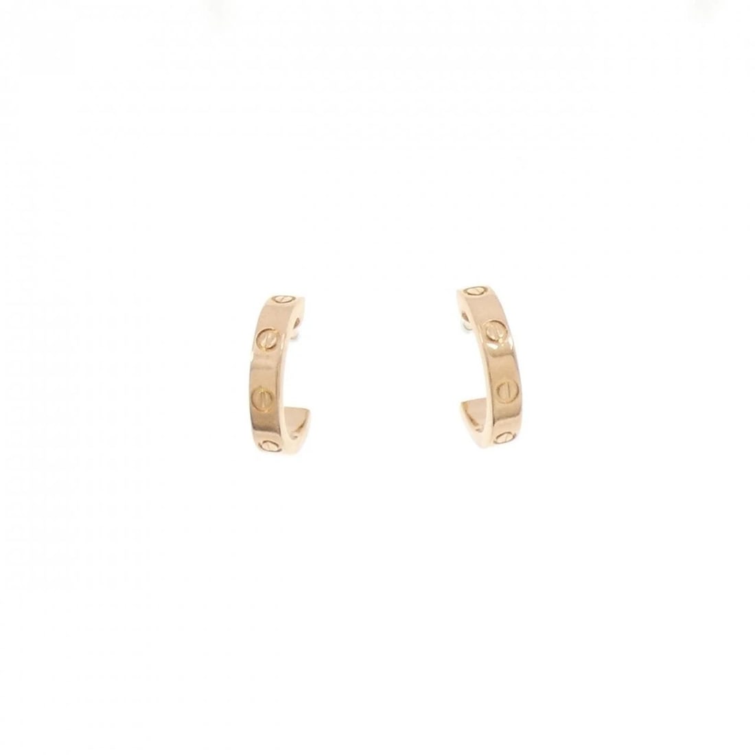 CARTIER MINI LOVE PIERCE: Cartier Mini Love Pierce Brand: CARTIER Type/Style: Cartier Pierce/Earring Material: 750 Pink Gold, Color: Pink Gold Size: Approx. length x width: 12.6mm x 2.6mm Accessories: None Accessories Notice: