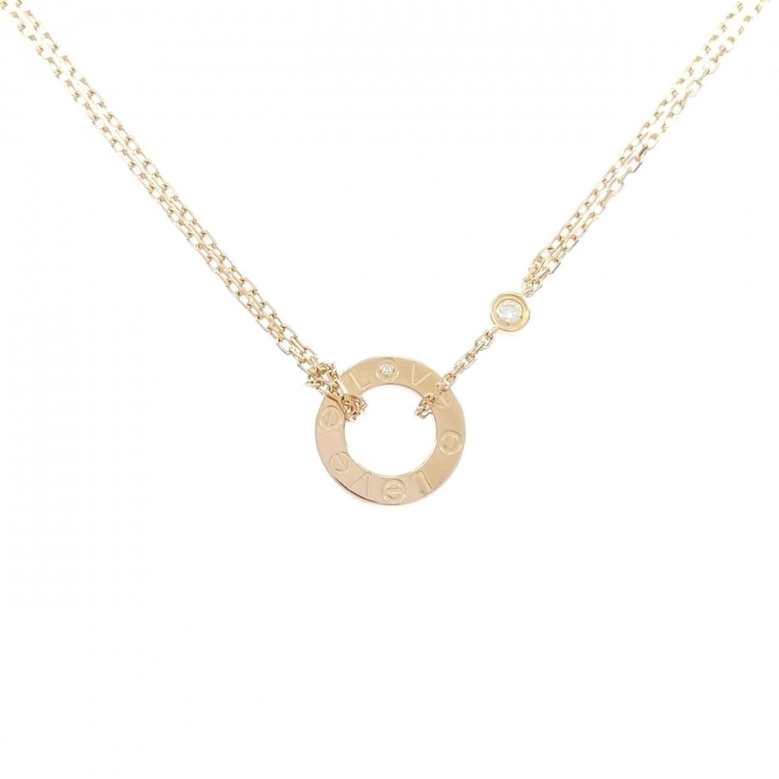CARTIER LOVE NECKLACE: Cartier Love Necklace Brand: CARTIER Type/Style: Cartier Necklace Material: 750 Pink Gold, Main Stone Natural Color: Pink Gold Size: 38?41cm Diameteraround: 12.8mm Chain maximum width approx.: 1.1mm