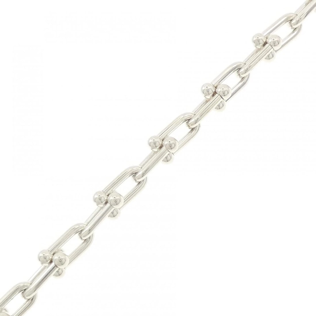 TIFFANY & CO. HARDWARE SMALL LINK BRACELET: TIFFANY & Co. Hardware Small Link Bracelet Brand: TIFFANY&Co. Type/Style: TIFFANY & Co. Bracelet Material: 925Silver, Color: Silver Size: 17.5cm Max width approx: 6.4mm Accessories: None Accessories