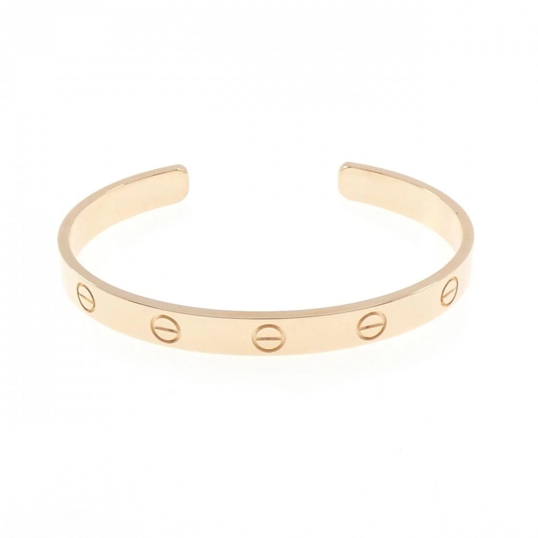 CARTIER LOVE BRACELET: Cartier Love Bracelet Brand: CARTIER Type/Style: Cartier Bracelets Material: 750 Pink Gold, Color: Pink Gold Size: 16cm Max width approx: 6.2mm Accessories: None Accessories Notice: When purchasing