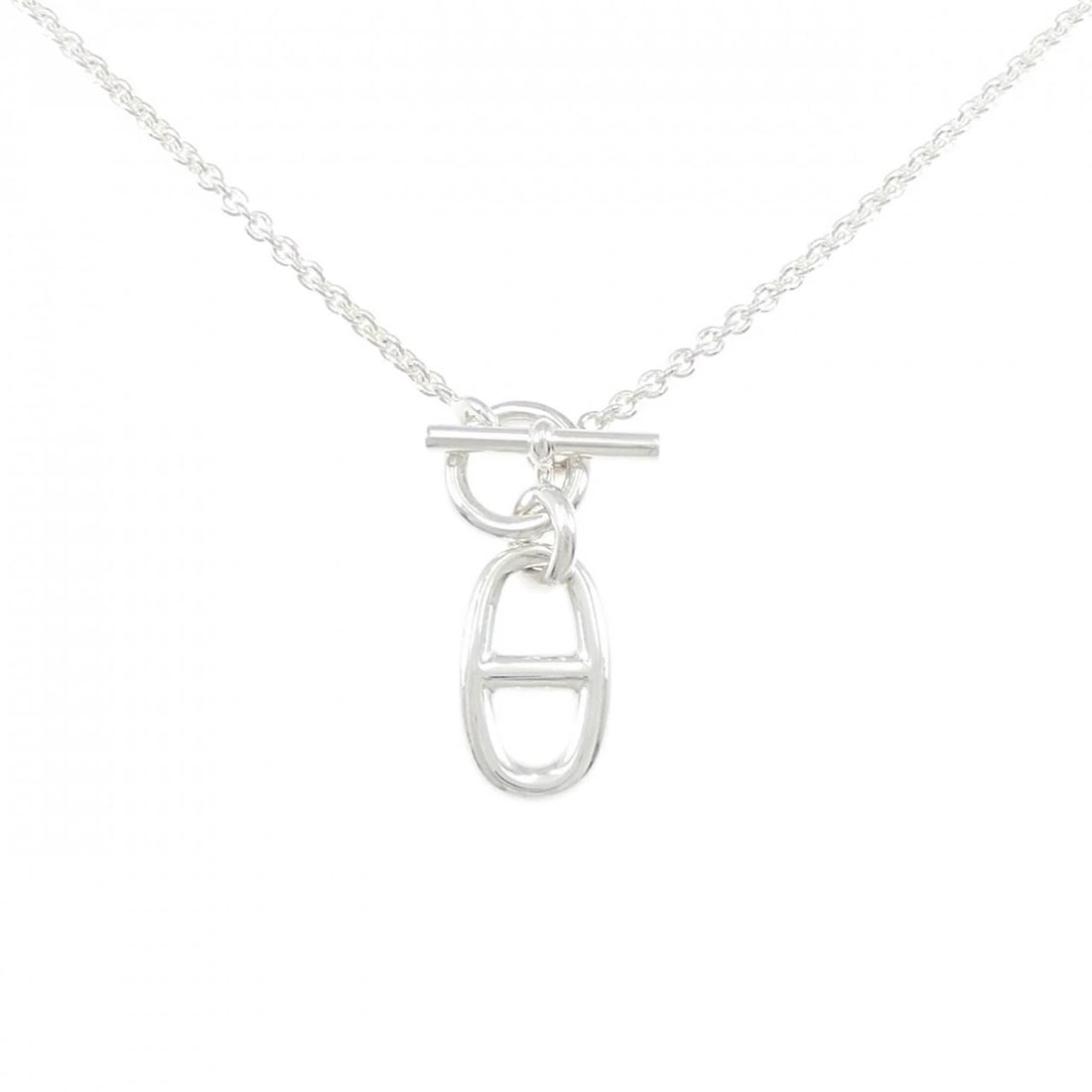 HERMES CHAINE D'ANCRE NECKLACE: Hermes Chaine d'Ancre Necklace Brand: HERMES Type/Style: Hermes Necklace Material: 925Silver, Color: Silver Size: 40cm Pendant length approx. x width approx.: 30.3mmx11.3mm Chain maximum width