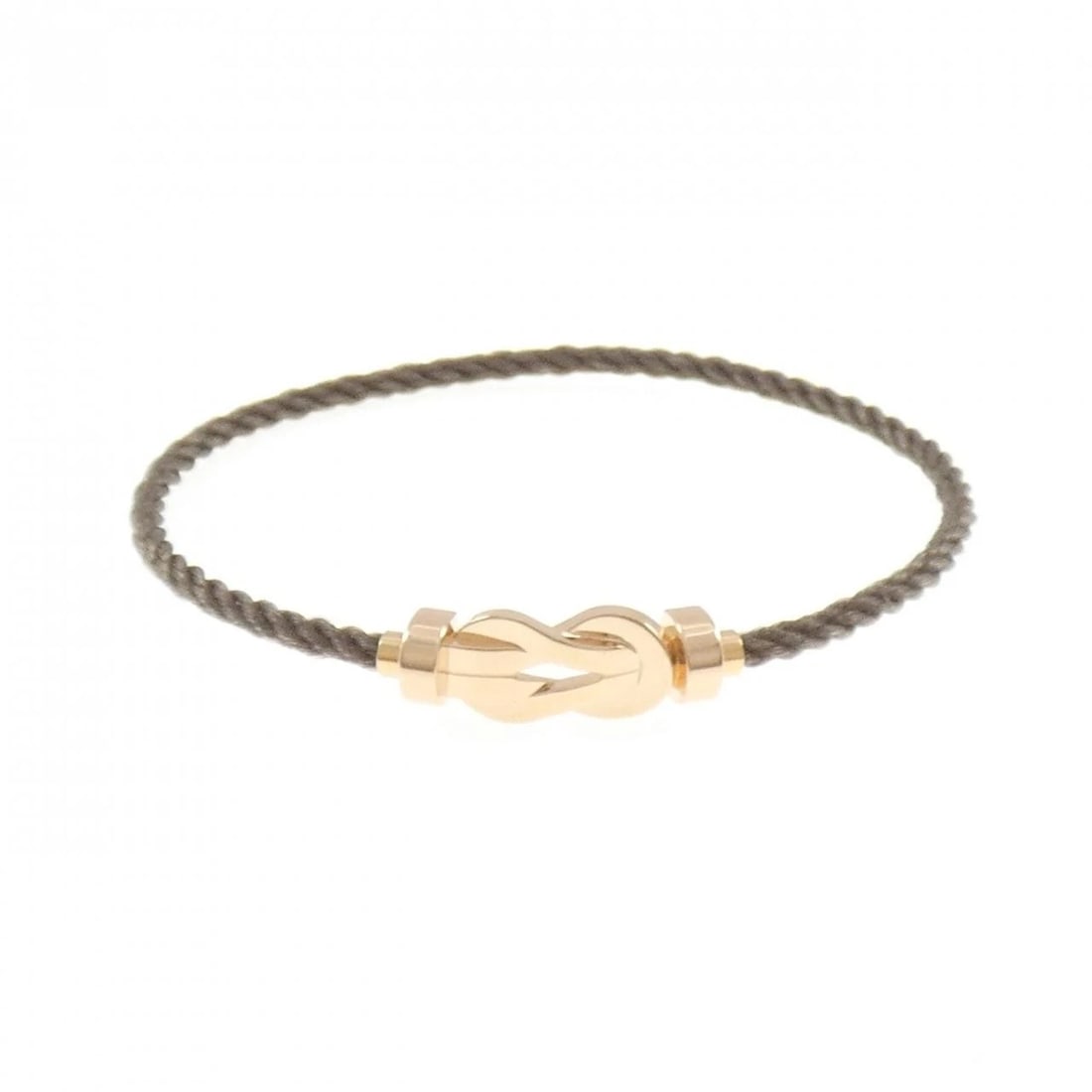 FRED CHANCE INFINI MM BRACELET: Fred Chance Infini MM Bracelet Brand: FRED Type/Style: Fred Bracelet Material: 750 pink gold/stainless steel, Color: Pink Gold Size: 18cm Max width approx: 8.3mm Accessories: None Accessories Notice: