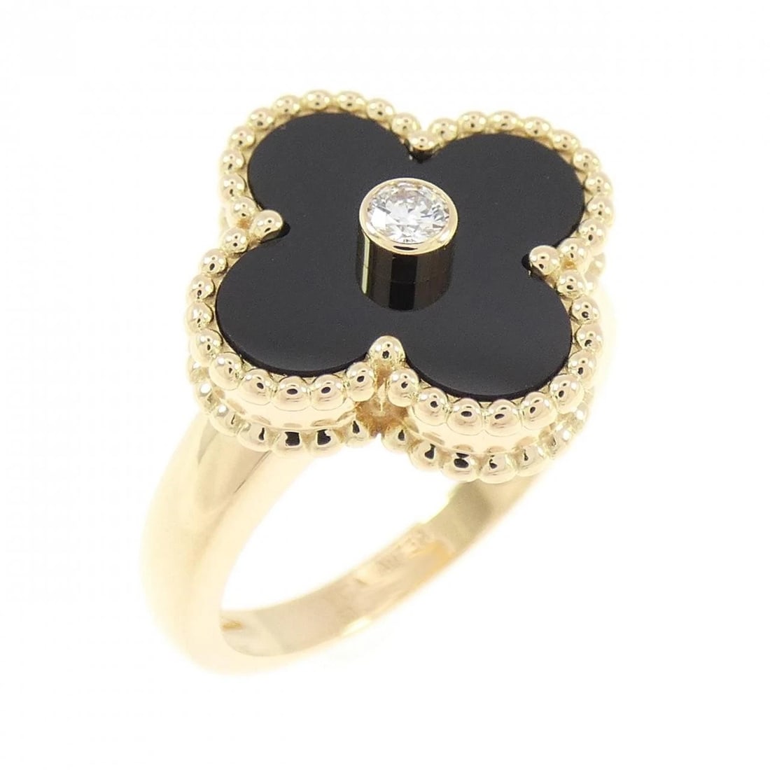 VAN CLEEF & ARPELS ALHAMBRA RING: Van Cleef & Arpels Alhambra Ring Brand: Van Cleef & Arpels Type/Style: Van Cleef & Arpels Ring Material: 750 yellow gold, Main Stone Secondary Stone Natural Color: yellow gold Size: US5 1/4(50)