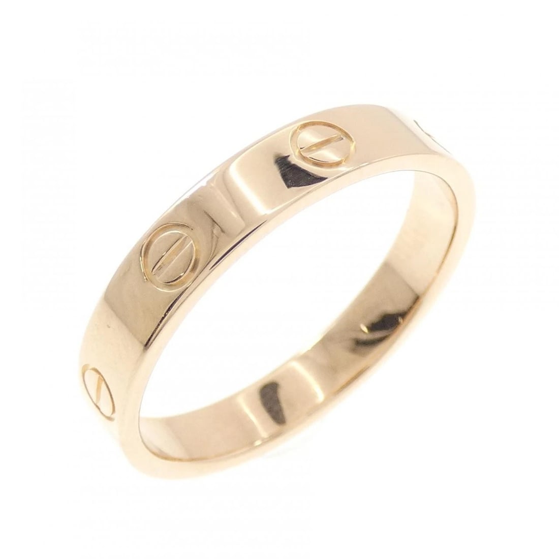 CARTIER MINI LOVE RING: Cartier Mini Love Ring Brand: CARTIER Type/Style: Cartier Ring Material: 750 Pink Gold, Color: Pink Gold Size: US9 1/4(60) Accessories: None Accessories Notice: When purchasing pre-owned g
