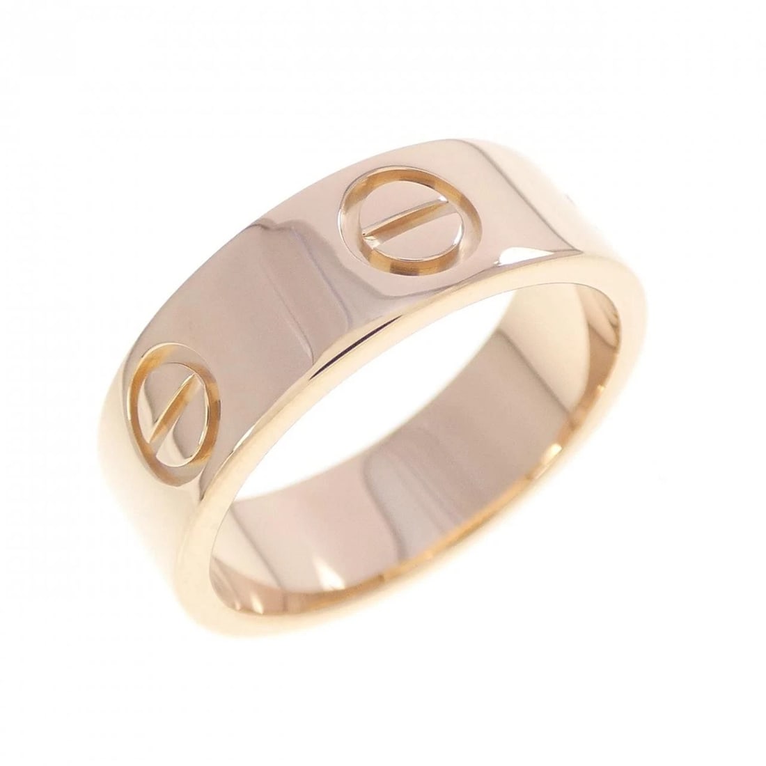CARTIER LOVE RING: Cartier Love Ring Brand: CARTIER Type/Style: Cartier Ring Material: 750 Pink Gold, Color: Pink Gold Size: US4(47) Accessories: None Accessories Notice: When purchasing pre-owned goods, please refer