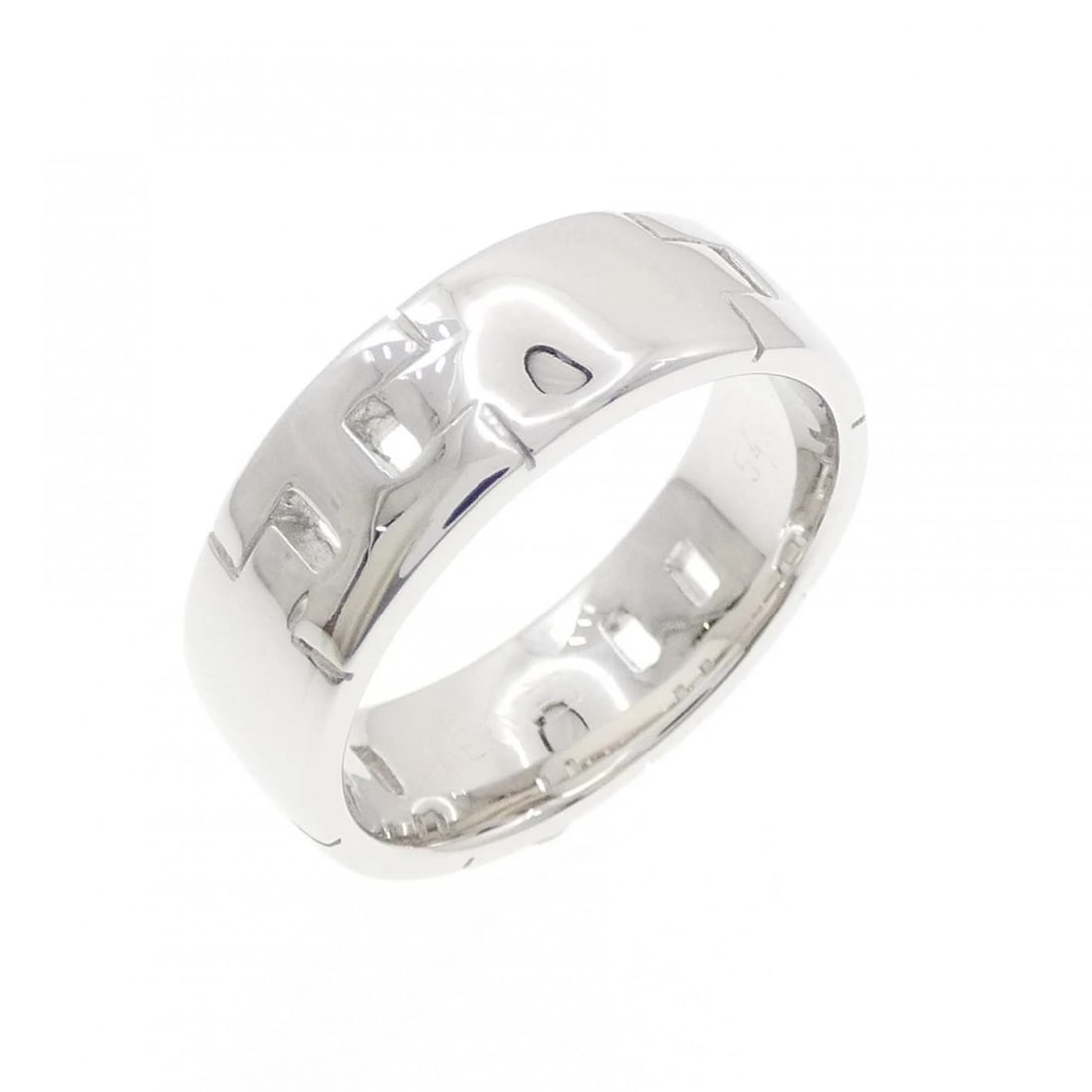 HERMES HERCULES GRAND MODEL RING: Hermes Hercules Grand Model Ring Brand: HERMES Type/Style: Hermes Ring Material: 750 white gold, Color: white gold Size: US6 3/4(54) Accessories: None Accessories Notice: When purchasing p
