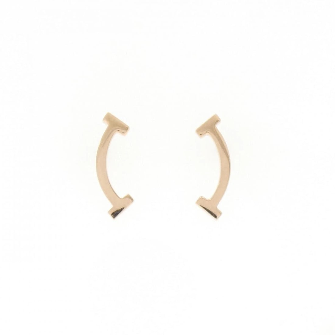 TIFFANY&CO. T SMILE PIERCE: TIFFANY&Co. T Smile Pierce Brand: TIFFANY&Co. Type/Style: TIFFANY&Co. Pierce/Earring Material: 750 Pink Gold, Color: Pink Gold Size: Approx. height x width: 13.3mm x 4.4mm Accessories: None