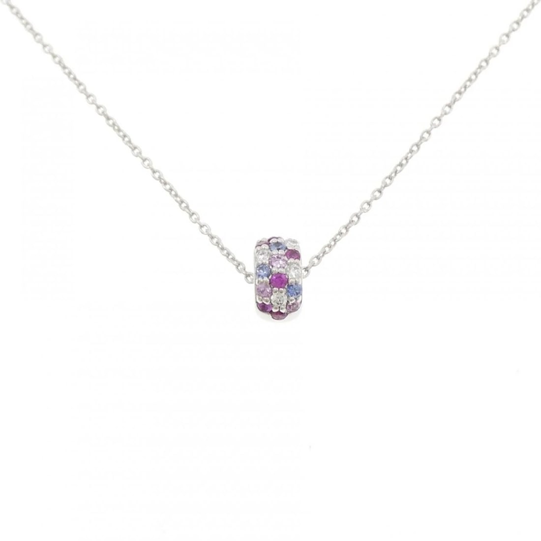 PONTE VECCHIO ROTONDO NECKLACE: Ponte Vecchio Rotondo Necklace Brand: Ponte Vecchio Type/Style: Ponte Vecchio Necklace Material: K18 white gold, Main Stone Secondary Stone Natural Color: white gold Size: 36?40cm Pendant length