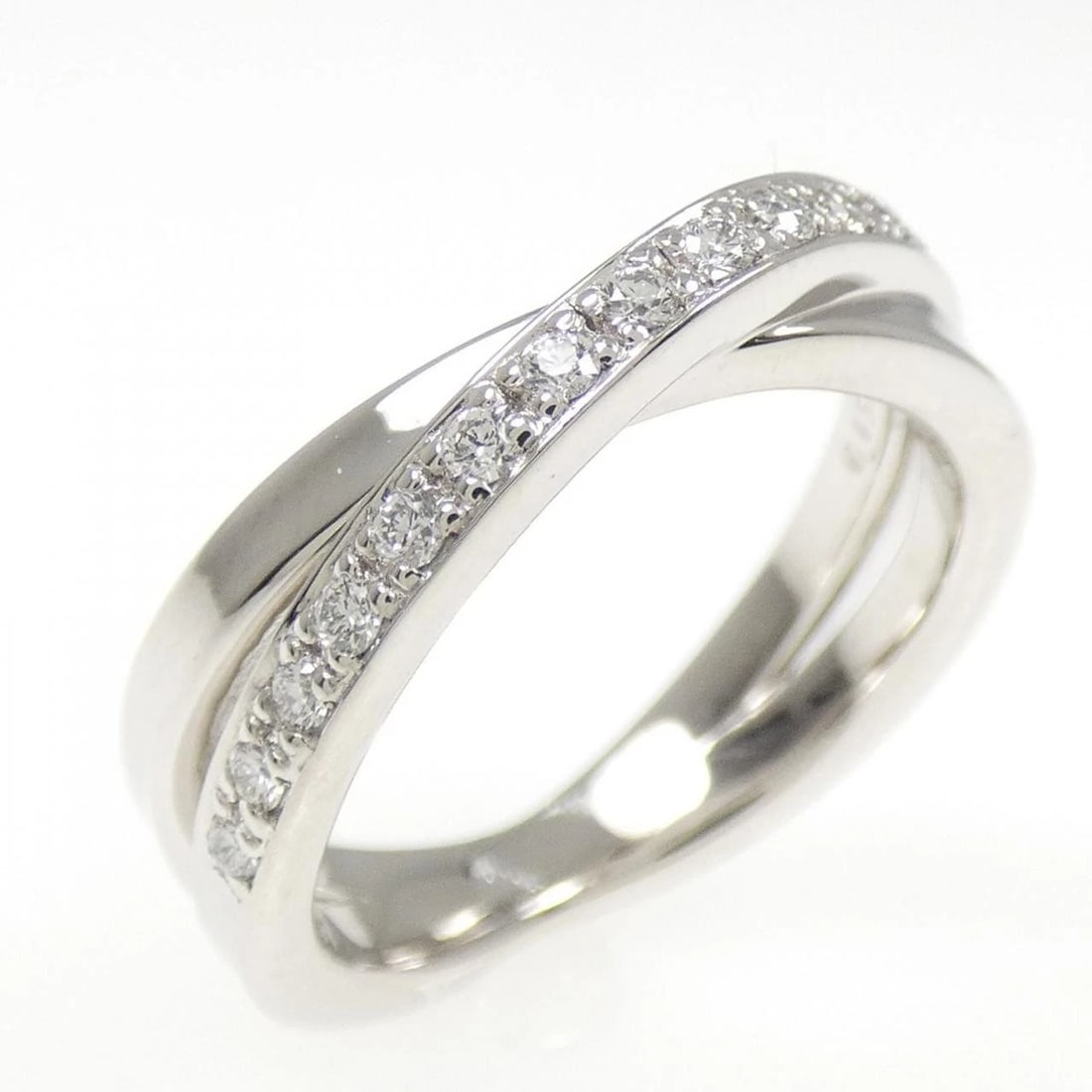 MIKIMOTO DIAMOND RING: Mikimoto Diamond Ring Brand: MIKIMOTO Type/Style: Mikimoto Ring Material: Platinum950, Main Stone Natural Color: Platinum Size: US4 1/2 Accessories: None Accessories Notice: When purchasing pre-owned