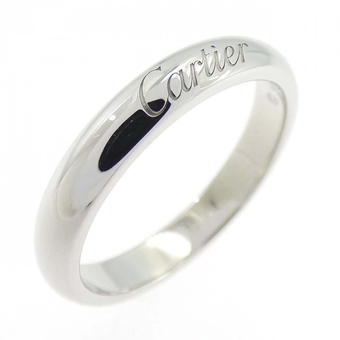 CARTIER C DE CARTIER RING: Cartier C de Cartier Ring Brand: CARTIER Type/Style: Cartier Ring Material: Platinum950, Color: Platinum Size: US4(47) Accessories: None Accessories Notice: When purchasing pre-owned goods, please