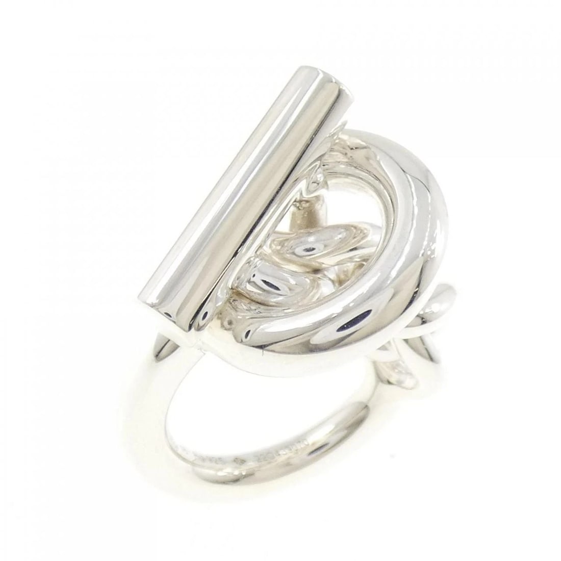HERMES CROISETTE RING: Hermes Croisette Ring Brand: HERMES Type/Style: Hermes Ring Material: 925Silver, Color: Silver Size: US4 1/2(48) Accessories: None Accessories Notice: When purchasing pre-owned goods, please refer to