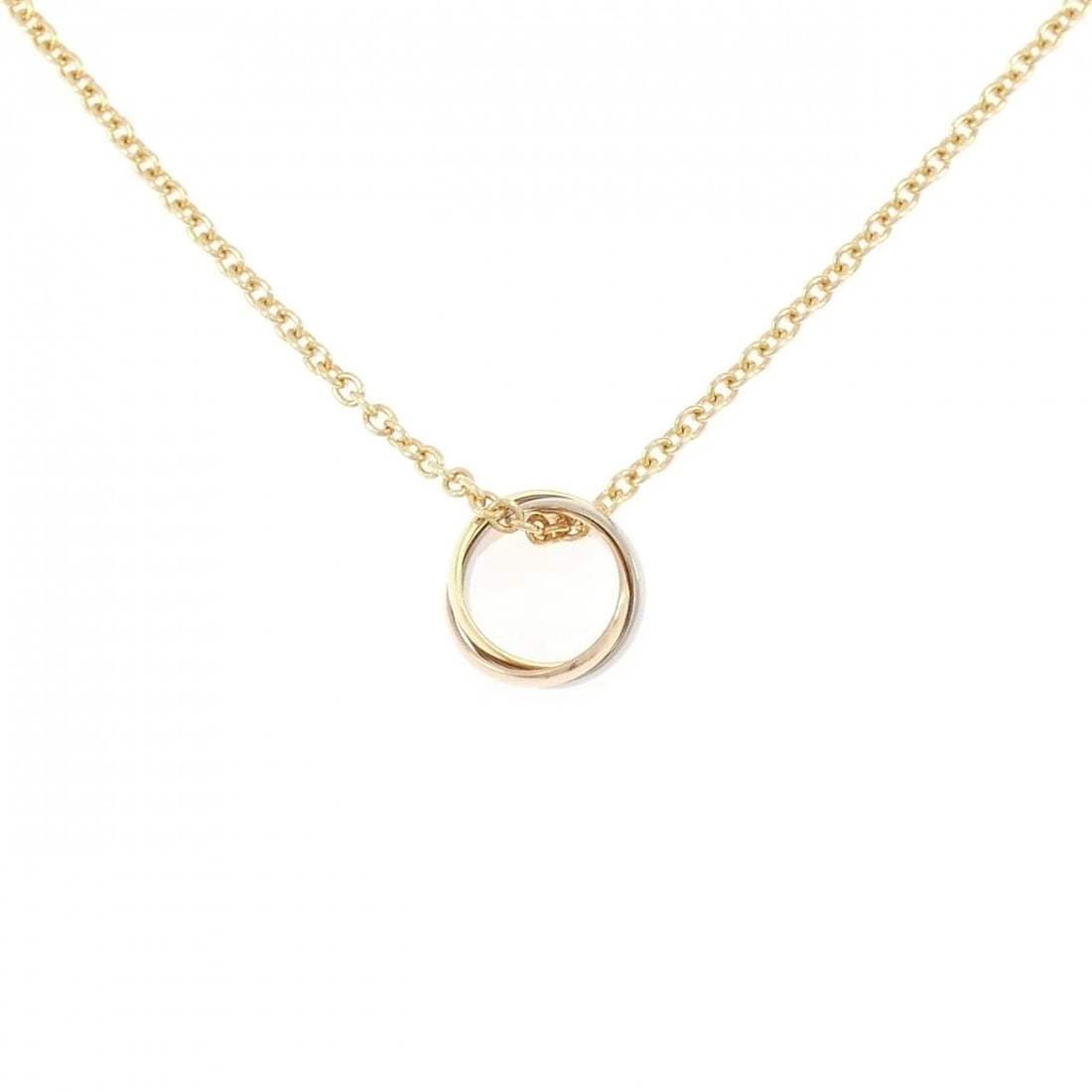 CARTIER TRINITY NECKLACE: Cartier Trinity Necklace Brand: CARTIER Type/Style: Cartier Necklace Material: 750 Yellow Gold/750 White Gold/750 Pink Gold, Color: Yellow GoldWhite Gold Pink Gold Size: 42cm Pendant length approx. x