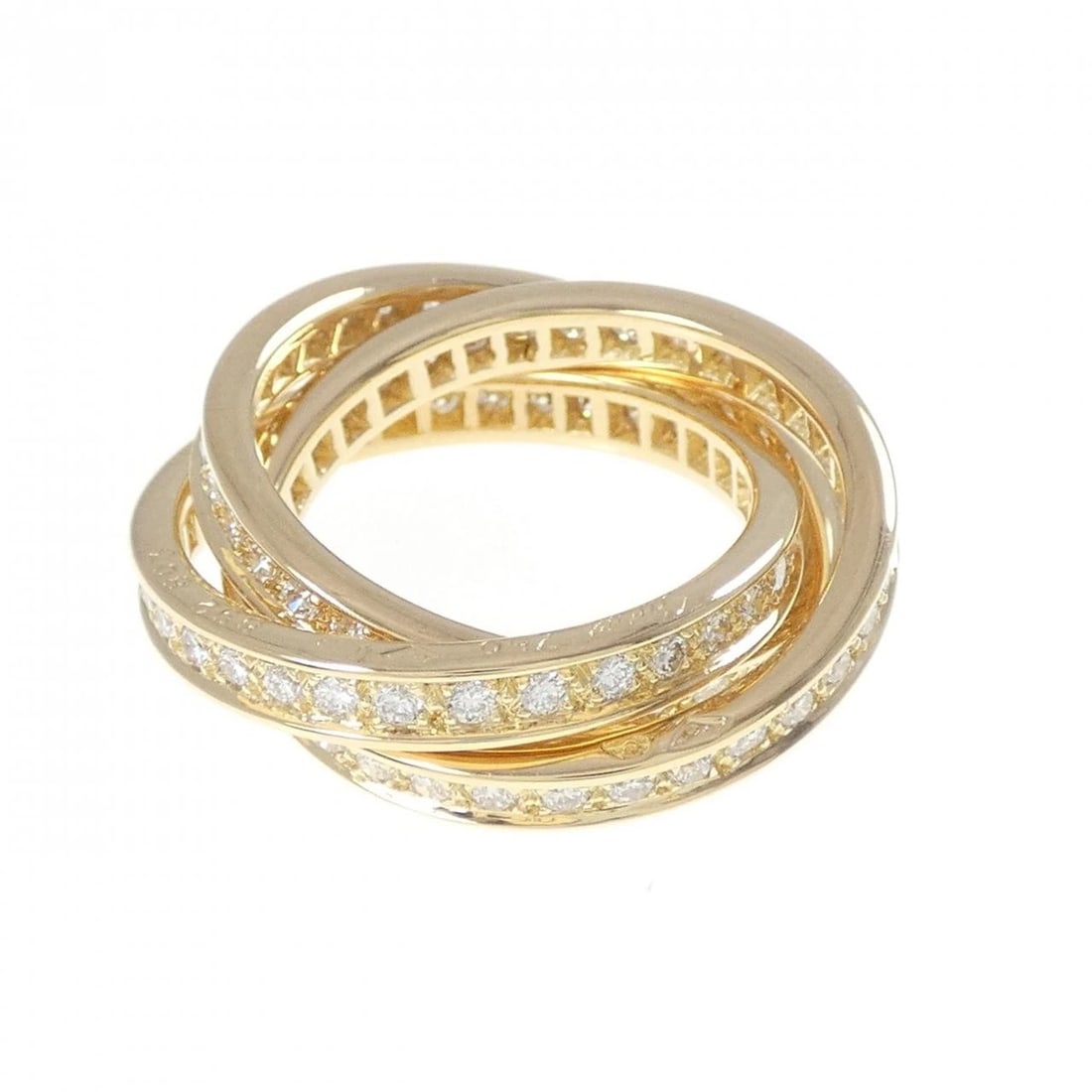 CARTIER THREE BANGLE RING: Cartier Three Bangle Ring Brand: CARTIER Type/Style: Cartier Ring Material: 750 yellow gold, Main Stone Natural Color: yellow gold Size: US7 1/4(55) Accessories: None Accessories Notice: When