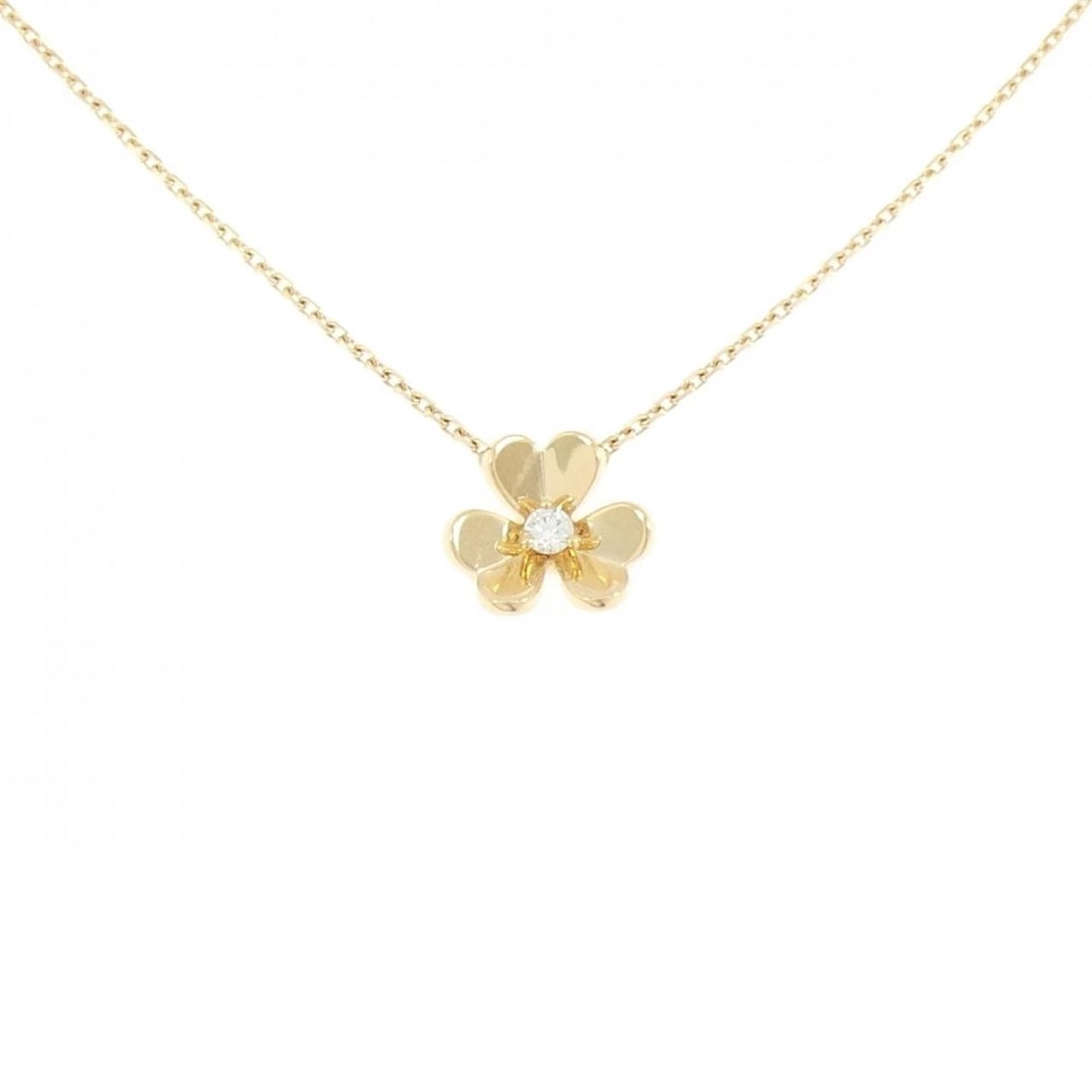 VAN CLEEF & ARPELS FRIVOLE MINI NECKLACE: Van Cleef & Arpels Frivole Mini Necklace Brand: Van Cleef & Arpels Type/Style: Van Cleef & Arpels Necklace Material: 750 yellow gold, Main Stone Natural Color: yellow gold Size: 41?43cm Pendant length