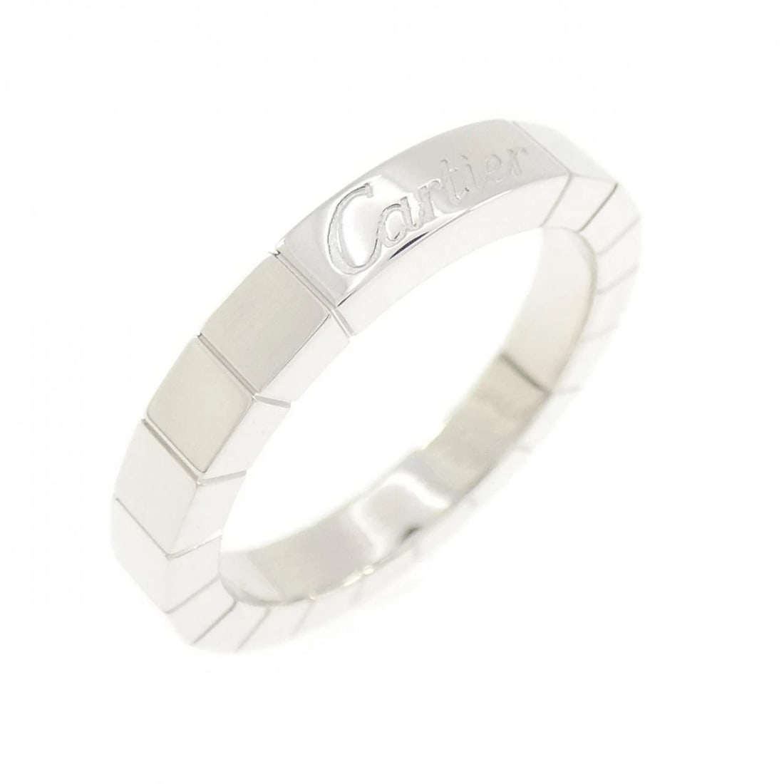 CARTIER LANIER RING: Cartier Lanier Ring Brand: CARTIER Type/Style: Cartier Ring Material: 750 white gold, Color: white gold Size: US5 1/4(50) Accessories: None Accessories Notice: When purchasing pre-owned goods, please