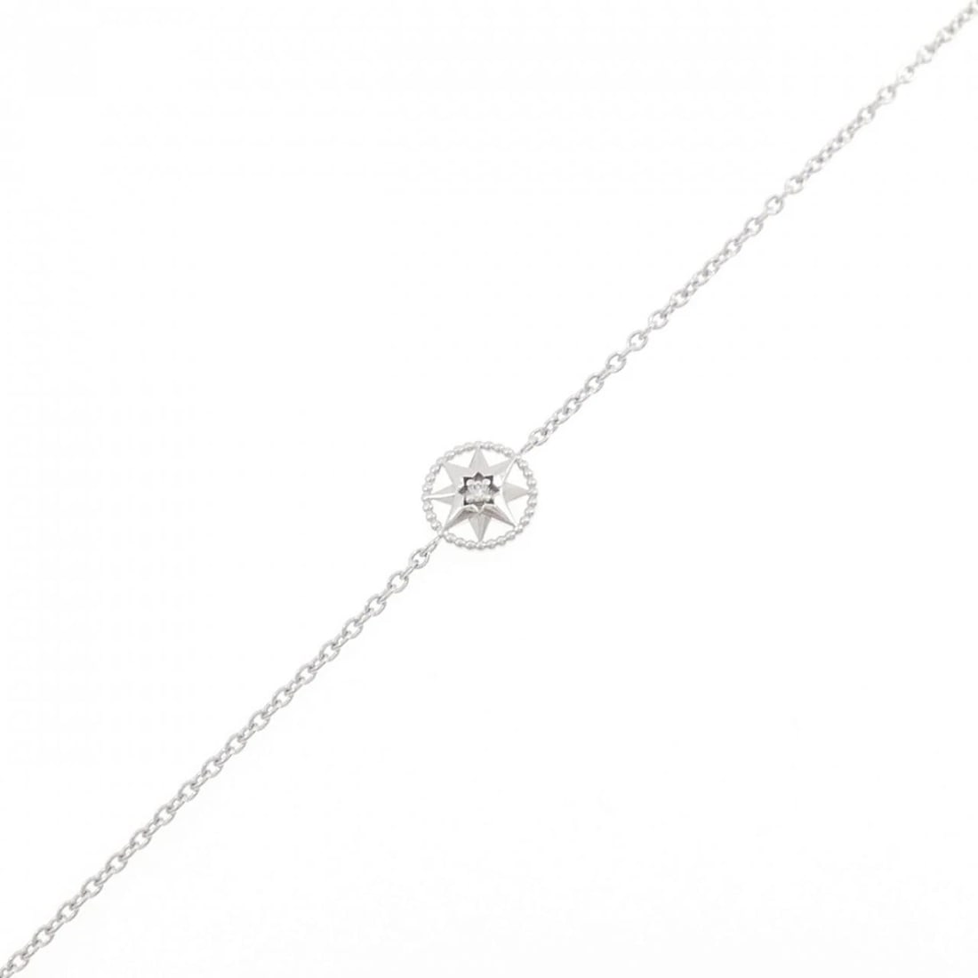 CHRISTIAN DIOR ROSE DES VENTS BRACELET: Christian Dior Rose des Vents Bracelet Brand: Christian Dior Type/Style: Christian Dior Bracelet Material: 750 white gold, Main Stone Natural Color: white gold Size: 15-18cm Max width approx.: 7.8mm