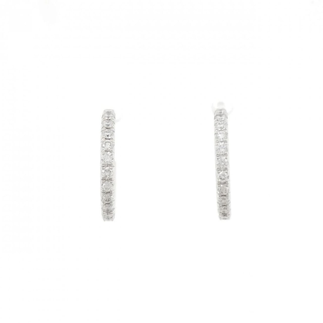 TIFFANY&CO. METRO HOOP SMALL PIERCE: TIFFANY&Co. Metro Hoop Small Pierce Brand: TIFFANY&Co. Type/Style: TIFFANY&Co. Pierce/Earring Material: 750 white gold, Main Stone Natural Color: white gold Size: Approx. height x width: 13.5mm x