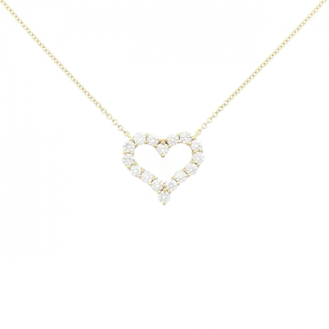 TIFFANY & CO. SENTIMENTAL HEART NECKLACE: TIFFANY & Co. Sentimental Heart Necklace Brand: TIFFANY&Co. Type/Style: TIFFANY&Co. Necklace Material: 750 yellow gold, Main Stone Natural Color: yellow gold Size: 42cm Pendant length approx. x width