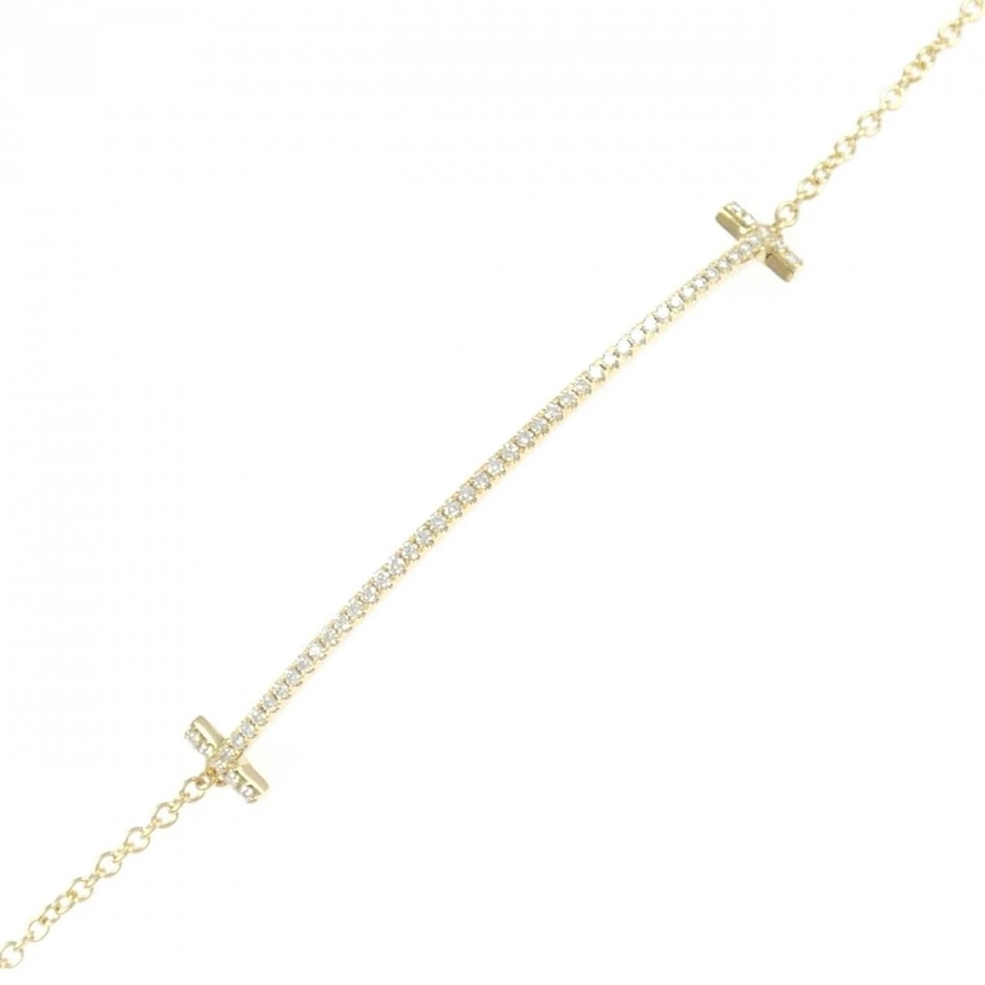TIFFANY & CO. T SMILE BRACELET: TIFFANY & Co. T Smile Bracelet Brand: TIFFANY&Co. Type/Style: TIFFANY & Co. Bracelet Material: 750 yellow gold, Main Stone Natural Color: yellow gold Size: 17cm Max width approx.: 6.1mm Accessories: