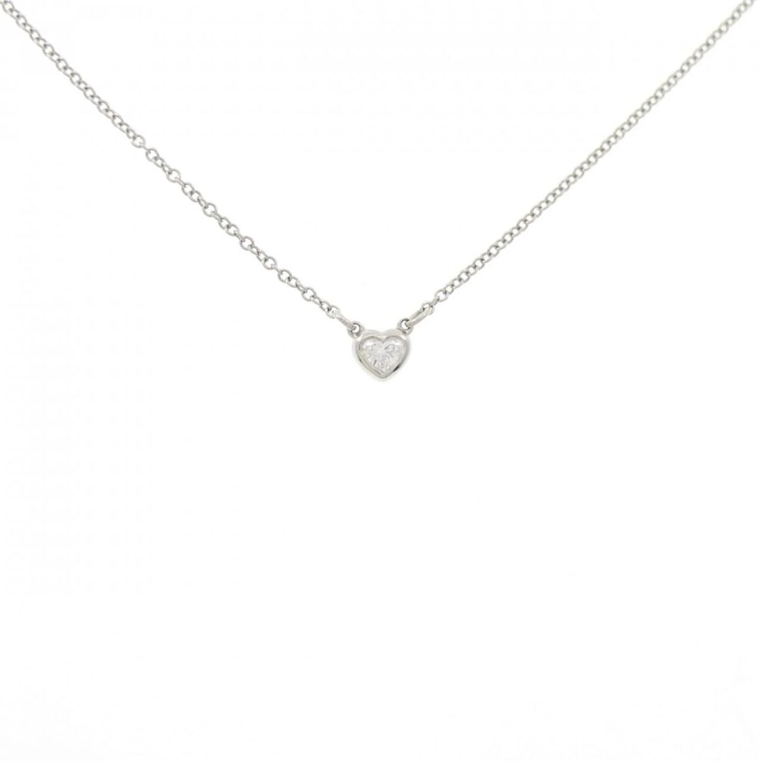 TIFFANY&CO. DIAMOND NECKLACE: TIFFANY&Co. Diamond Necklace Brand: TIFFANY&Co. Type/Style: TIFFANY&Co. Necklace Material: Platinum950, Main Stone Natural Color: Platinum Size: Pendant length approx. x width approx.: 4.3mmx4.6mm