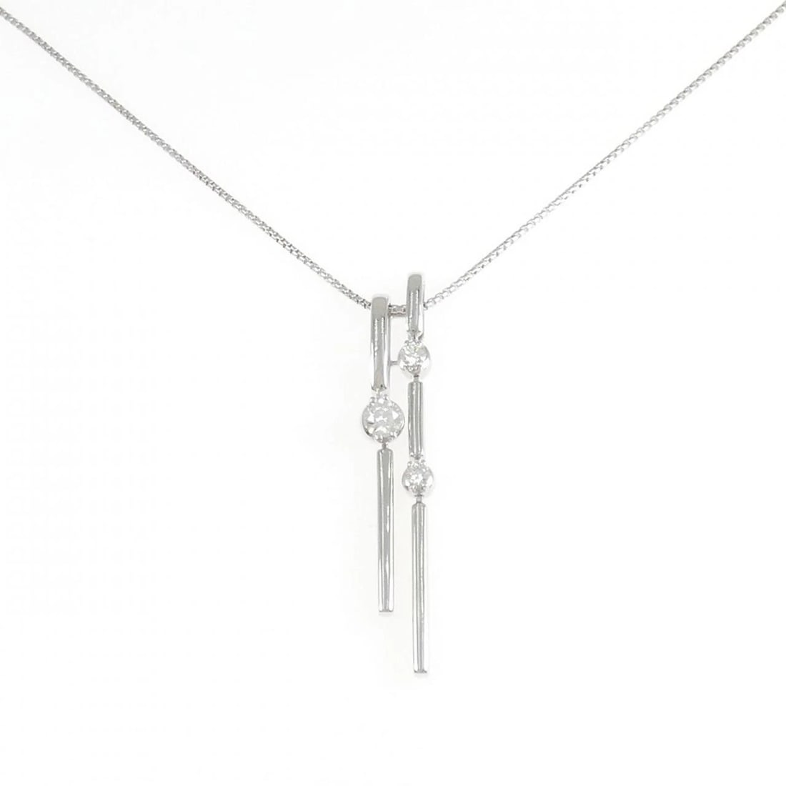TASAKI DIAMOND NECKLACE: TASAKI Diamond Necklace Brand: TASAKI Type/Style: Diamond Necklace Material: K18 white gold, Main Stone Natural Color: white gold Size: 50cm Pendant length approx. x width approx.: 45.4mmx7.6mm Chain