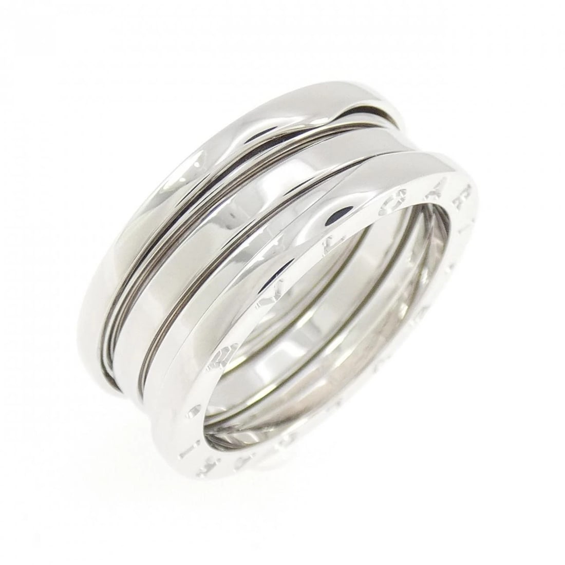 BVLGARI B.ZERO1 3-BAND RING: Bvlgari B.zero1 3-Band Ring Brand: BVLGARI Type/Style: Bulgari Ring Material: 750 white gold, Color: white gold Size: US9 1/4(60) Accessories: None Accessories Notice: When purchasing pre-owned