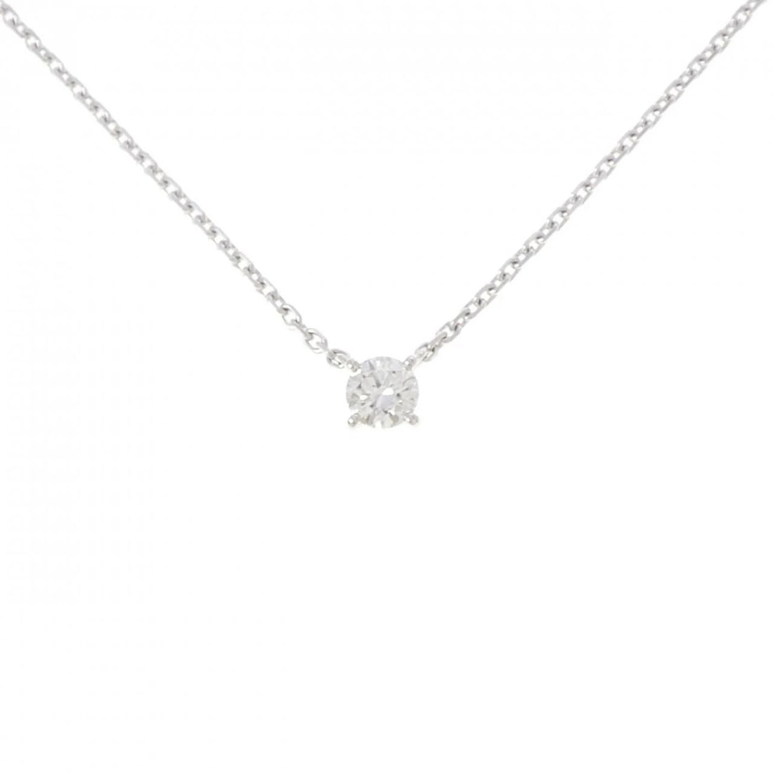 CARTIER DIAMOND NECKLACE: Cartier Diamond Necklace Brand: CARTIER Type/Style: Cartier Necklace Material: 750 white gold, Main Stone Natural Color: white gold Size: 43cm Pendant length approx. x width approx.: 5.1mmx5.1mm Chain