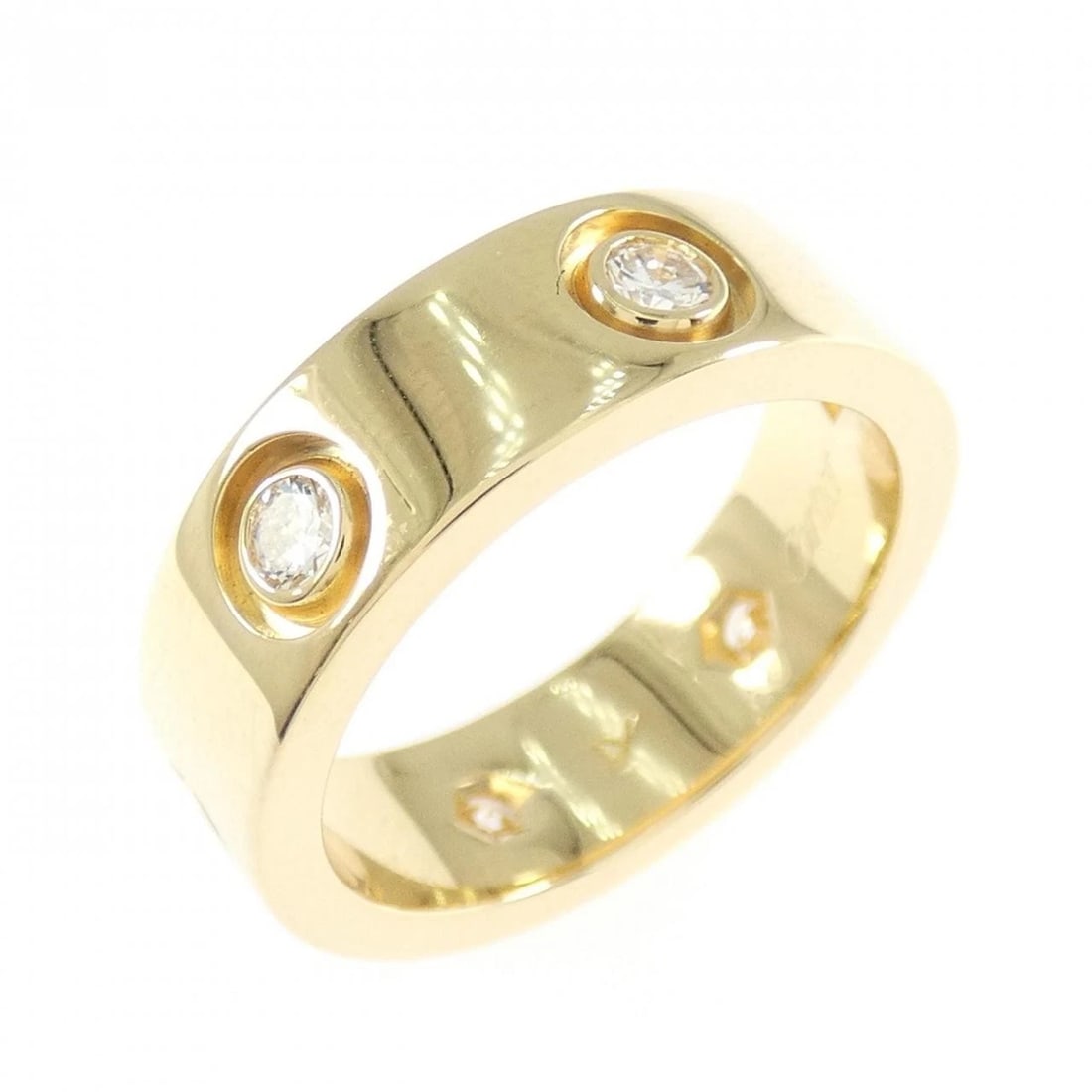 CARTIER LOVE FULL DIAMOND RING: Cartier Love Full Diamond Ring Brand: CARTIER Type/Style: Cartier Ring Material: 750 yellow gold, Main Stone Natural Color: yellow gold Size: US4 1/2(48) Accessories: None Accessories Noti