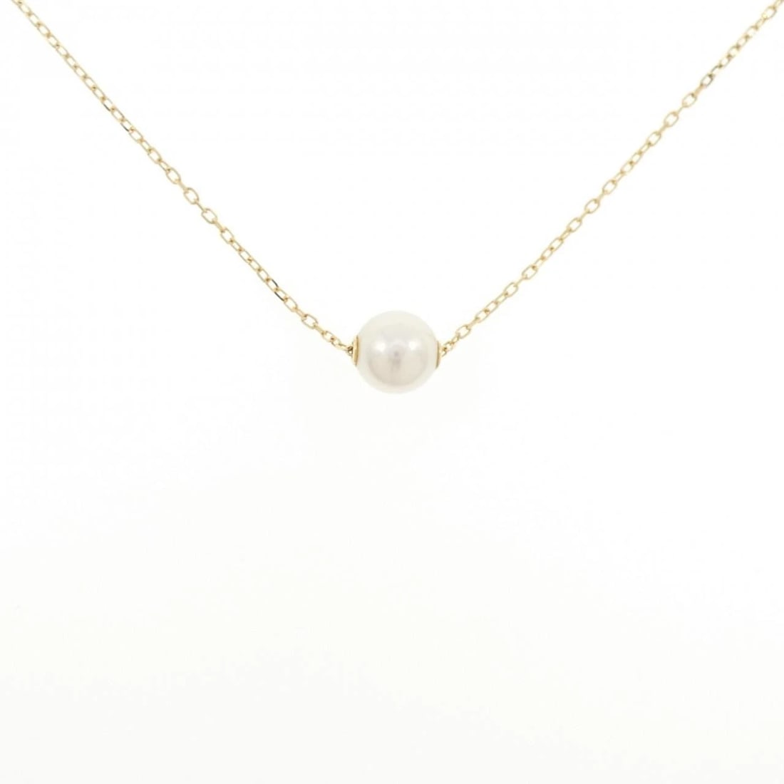 MIKIMOTO AKOYA PEARL NECKLACE: Mikimoto Akoya Pearl Necklace Brand: MIKIMOTO Type/Style: Mikimoto Necklace Material: K18 yellow gold, Color: yellow gold Size: 43cm Diameteraround: 8.1mm Chain maximum width approx.: 1.1mm