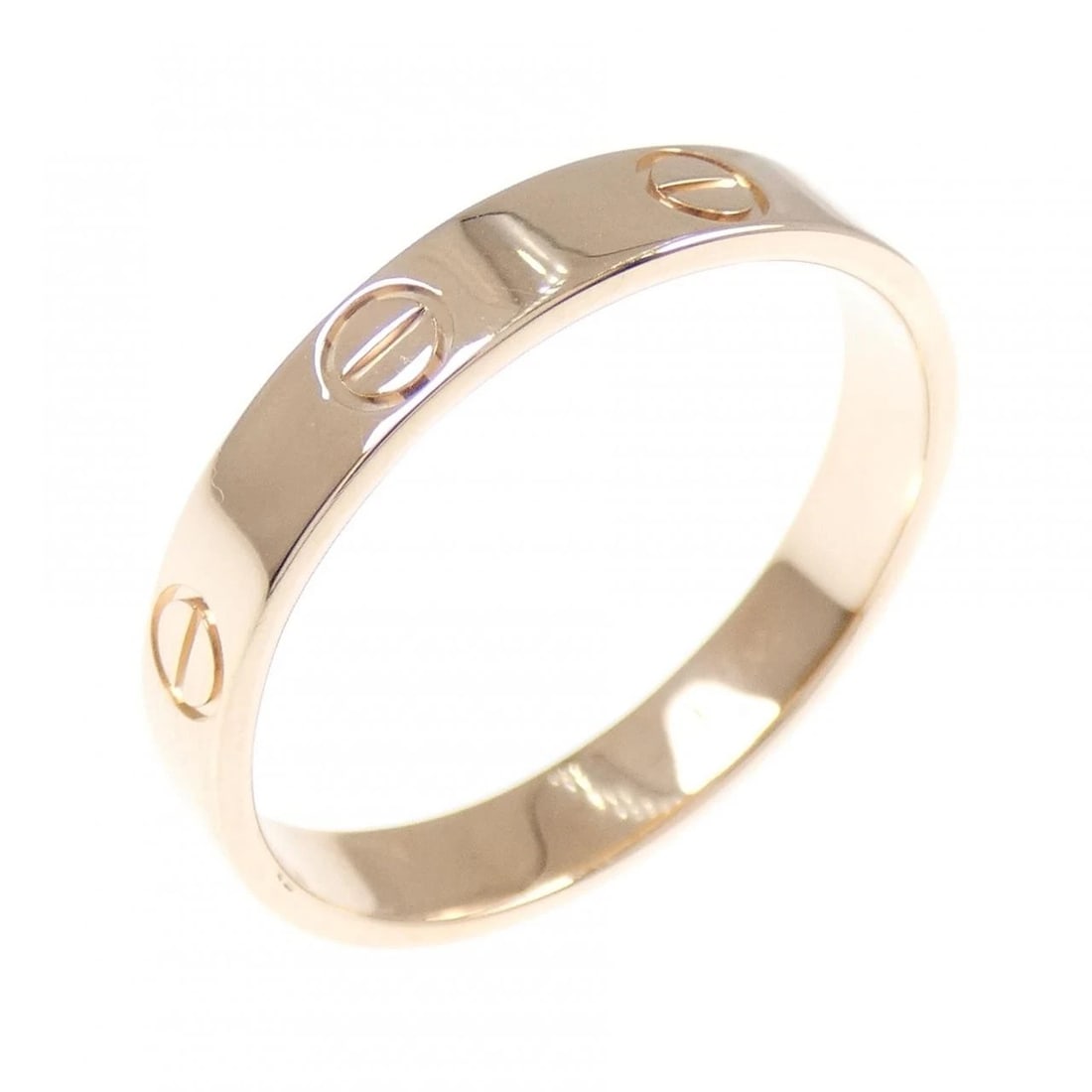 CARTIER MINI LOVE RING: Cartier Mini Love Ring Brand: CARTIER Type/Style: Cartier Ring Material: 750 Pink Gold, Color: Pink Gold Size: US8 1/2(58) Accessories: None Accessories Notice: When purchasing pre-owned g