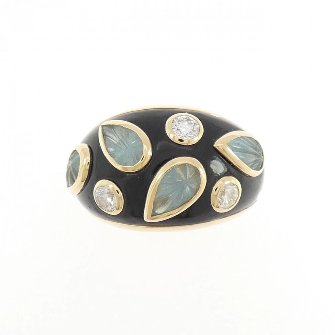 CARTIER COLORED STONE RING - 2